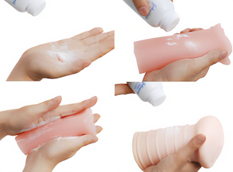 オナホールのベタつきを防ぐベビーパウダーの使い方