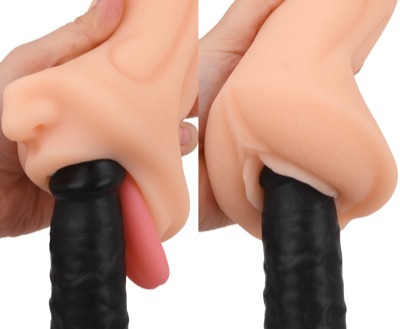 お口も膣もリアルな出来栄え!ペニスを挿入したら本物のフェラチオ&セックス体験できる!