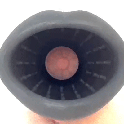 完全防水 ディープラップローター ヒダスピンの動き【電動亀頭ローター】